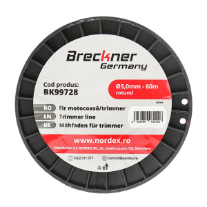 Fir rotund pentru motocoasa, 3.0 mm x 60 m, Cod: BK99728, Brand: BRECKNER GERMANY - Img 4