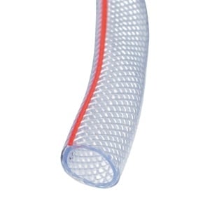 Furtun gradina PVC transparent 1/2 inch (12mm), PN7 bar, 12x16mm cu insertie textila impletita 50m/rola, BK80389 - Img 3