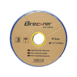 Furtun plat apa, pentru irigat din PVC 1.5 toll lungime 100m, Cod: BK78322, Brand: BRECKNER GERMANY - Img 2