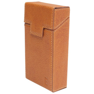Husa maro din piele pentru pachet de tigari P21, Cod: BK90434, BRECKNER GERMANY