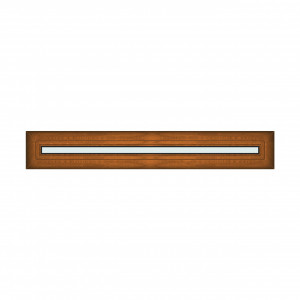 Iluminator 130x20cm, 1 canat, maro, stejar auriu, fix, Klass, 7cm, 6 camere