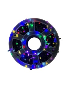 Instalație de Crăciun pe rolă – 100 m, LED multicolor, fir discret - Img 6