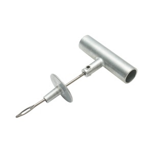 Instrument vulcanizare tip ac cu maner metalic T pentru inserare snur anvelope, DISUJ04