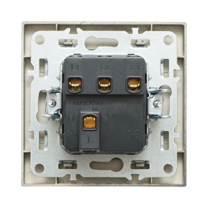 Intrerupator triplu negru incastrat 220V, 10AX, ABS 80x80mm, DISRP38 - Img 4