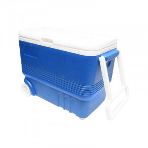 Lada frigorifica pentru picnic 45L albastra cu roti 610x330x440mm, Cod: BK90327, Brand: BRECKNER GERMANY - Img 1