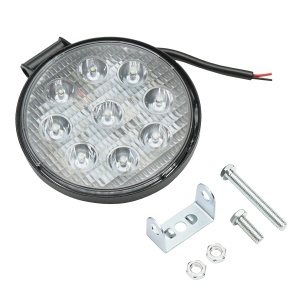 Lampa cu 9 LED-uri 10-60V 27W unghi radiere 60 de grade tip flood 6000K 107x107x51mm IP67, DISNY96 - Img 3