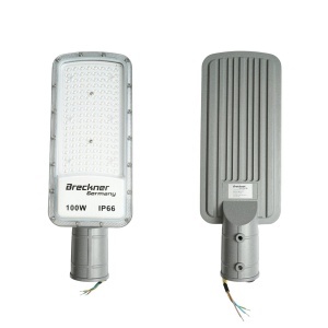 Lampa iluminat stradal LED 100W, 100-265V, 6500K, 11000lm cu prindere pe stalp 420x155x25mm IP66 Breckner Germany, BK00184