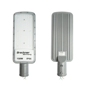Lampa iluminat stradal LED 150W, 100-265V, 6500K, 16500lm cu prindere pe stalp 485x170x25mm IP66 Breckner Germany, BK00185