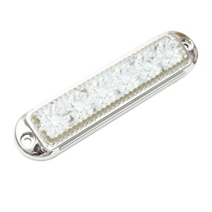 Lampa laterala gabarit LED 12-24V, alb 4 functii 155x37mm, rama cromata, Cod: BK79691, Brand: BRECKNER GERMANY - Img 3