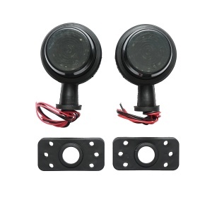 Lampa laterala gabarit rotativa LED 12-24V, alb-rosu fumuriu FR0237 Breckner Germany, BRECKNER GERMANY, BK76260