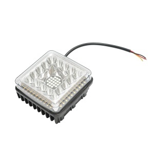 Lampa LED 9-36V, 40W, culoare alb-galben, carcasa aluminiu 110x107x50mm, BK79837 - Img 4