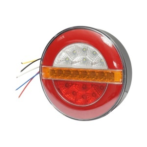 Lampa stop spate rotunda LED 12V/24V universala 140x40mm Breckner Germany, DISUJ89 - Img 3