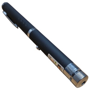 Lanternă cu Laser Pointer Verde LED – 14 cm, Negru - Img 2
