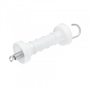 Maner poarta alb cu carlig si arc gard electric, Cod: M87Z659, Brand: MEZOFARM - Img 2