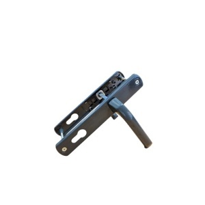Maner usa, aluminiu, cu arc, latime sild 35mm, interax 85mm, antracit, reversibil, tija si suruburi incluse, Glasspandoor - Img 1