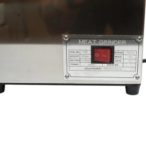 Masina de tocat carne electrica inox + aluminiu 1200W, 220V, capacitate 100 kg/h, adaptor carnati, 1 sita si 1 cutit incluse 340x185x365mm, DISVG61 - Img 10