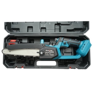Mini fierastrau electric cu 2 acumulatori 21V, 3Ah Li-ion, lama 8 inch (200mm), turatie 4000rpm, incarcare rapida Breckner Germany, BRECKNER GERMANY, DISUT06 - Img 4