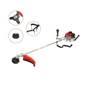 Motocoasa pe benzina profesionala Standard 3CP, 2T 52cc, turatie 7500rpm, disc 3T, tambur fir, kit accesorii incluse THOR, THOR, 40TH388