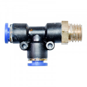 Mufa rapida T plastic si surub metalic fi 6x6 cu M12, Cod: DISVA69, Brand: BRECKNER GERMANY - Img 1