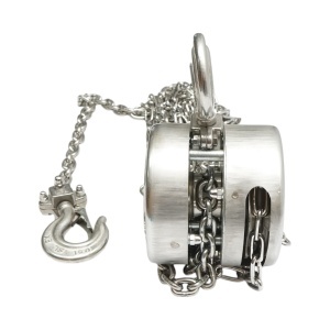 Palan manual inox cu lant 3m, sarcina maxima 500 kg, carlig cu siguranta , Cod: BK76110, Breckner Germania - Img 5