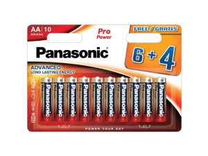 PANASONIC AA/pencil baterii alcaline cu durată de viață super lungă 1,5 V (10 buc)