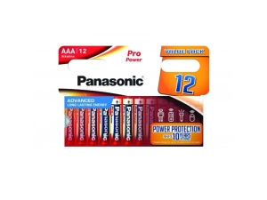 PANASONIC AAA/micro baterii alcaline de 1,5 V cu durată de viață foarte lungă (12 buc)