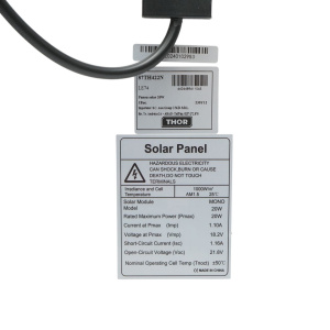 Panou solar 20W fotovoltaic monocristalin 400x300x17mm, Cod: 87TH422N, Brand: THOR - Img 3