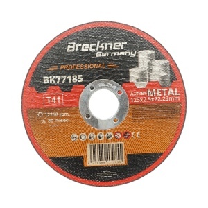 Panza disc flex pentru taiat si polizat metal T41 125x2.5x22mm Breckner Germany, BRECKNER GERMANY, BK77185