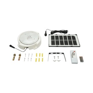 Plafoniera solara LED 50W, 6500K cu panou solar 3W, baterie LiFePO4 1800mAh, senzor miscare si telecomanda IP65 Breckner Germany, BK00163 - Img 3