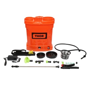 Pompa de stropit vermorel electrica cu rezervor 12L, baterie 12V, 4 duze interschimbabile , Cod: 40TH283, Marca: THOR - Img 2