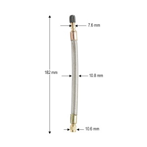 Prelungitor valva roata flexibil 180mm cu invelis metalic, DISRW42