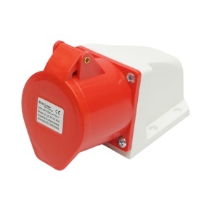 Priza industriala aparenta trifazica 32A, 380V, IP44, 6H , Cod: DISMR11, BRECKNER GERMANIA - Img 1