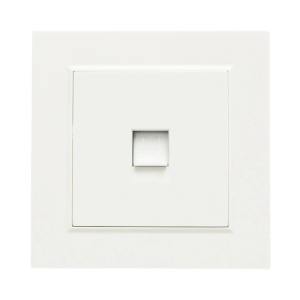 Priza internet RJ45 alba incastrata ABS 80x80mm, DISRP34 - Img 2