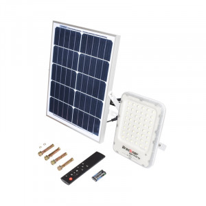 Proiector LED 150W cu panou solar monocristalin 25W, telecomanda si acumulator inclus, Cod: BK87439 Echivalență: DISDM77, Breckner Germany - Img 4