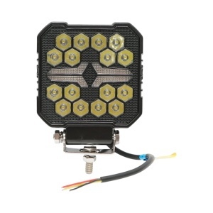 Proiector patrat LED cu DRL 9-36V, 22W alb-galben, carcasa aluminiu 107x107x33mm IP68 Breckner Germany, BRECKNER GERMANY, BK91009