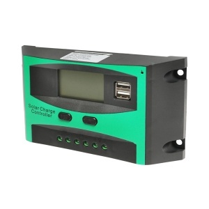 Regulator tensiune pentru panou solar 20A 12V/24V 2X port USB Breckner Germany, BK92910 - Img 3
