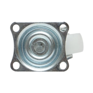 Roata pivotanta 25x14mm fara frana, polipropilena alba, placa otel 39x33mm 10kg, DISVF85 - Img 7