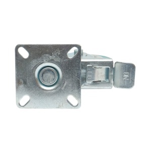 Roata pivotanta 75x21mm cu frana, cauciuc plin albastru, placa otel 65x65mm 45kg, DISVF82 - Img 7