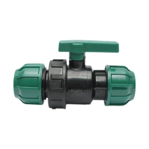 Robinet mufa cu bila compresiune D40x40mm, PN10, pentru sisteme de irigatii, Cod: DISLU87, Brand: Poelsan - Img 2