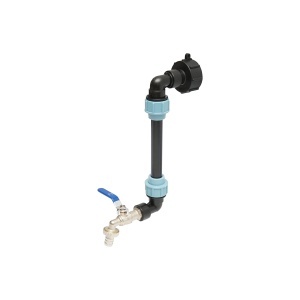 Robinet scurgere ansamblu cu prelungire pentru bazin IBC, DISEW86, AUTOSPEED