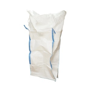 Sac big bag 95x95x180cm alb, capacitate 1500kg, tip U-Panel nelaminat, fund plan, top fusta 85cm, DISUX08 - Img 2