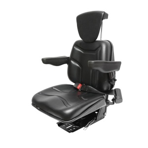 Scaun pentru tractor negru, reglabil cu cotiera, tetiera si centura, reglabil pe inaltime, Cod: DISLW19 - Img 2