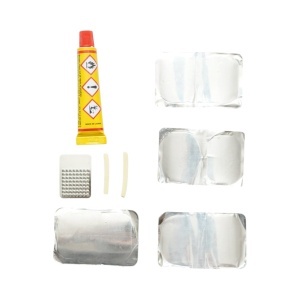 Set 12 petice vulcanizare camera bicicleta, motocicleta, roaba, tuk-tuk 24x35mm, 32x50mm + 1 tub adeziv 8ml, DISUZ94 - Img 3