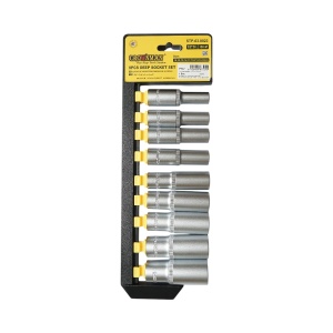 Set 9 chei tubulare lungi 10-24mm, patrat 1/2 inch, material Cr-V 50BV30 , Cod: DISPT47, Marca: CROWNMAN