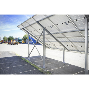 Sistem complet montare, structura panouri solare fotovoltaice la sol-ciment 10KW, Cod: DISLC45, Brand: BRECKNER GERMANY - Img 5