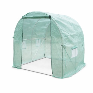 Solar de gradina 200x200x200cm, folie verde PE cu plasa 140g/mp UV, 1 usa, 4 ferestre, teava otel galvanizat 19mm THOR, THOR, 40TH442