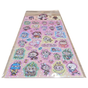 Sticker 3D Labubu – 21 cm, Decor Autocolant Drăgălaș - Img 4