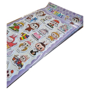 Sticker 3D Labubu – 21 cm, Model Drăgălaș pentru Decor - Img 3