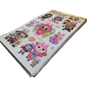 Sticker de Perete Labubu – Home Decor 59×36 cm – Model 3