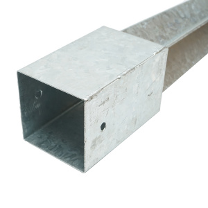 Suport stalp tip tarus 91x91x900mm, otel zincat, galvanizat, Cod: DISLX52, - Img 4